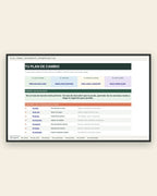 Hoja Mi espacio del Excel de seguimiento Tu Plan de Cambio